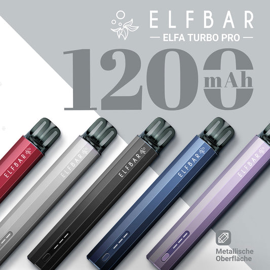 ELF Bar - ELFA Turbo Pro - Refill Pod Kit - Basisgerät mit Pod - 0,8 Ohm