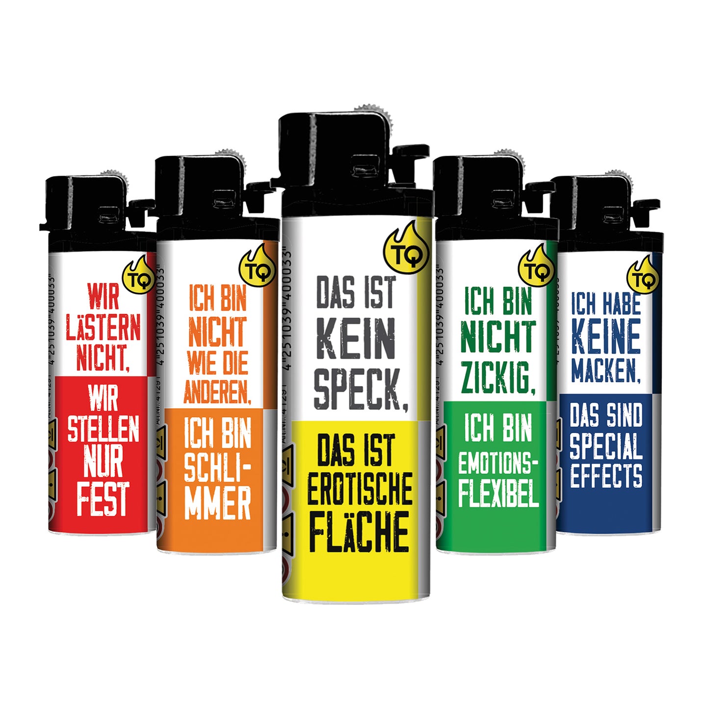 Bin Nicht Zickig Reibrad Motivfeuerzeug - 50er Display