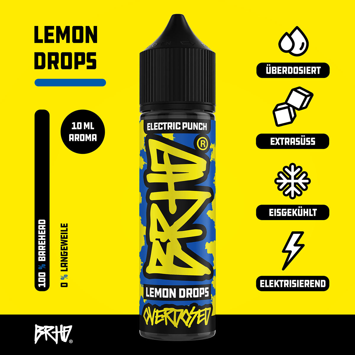 Barehead - BRHD - Lemon Drops - 10ml (Longfill)