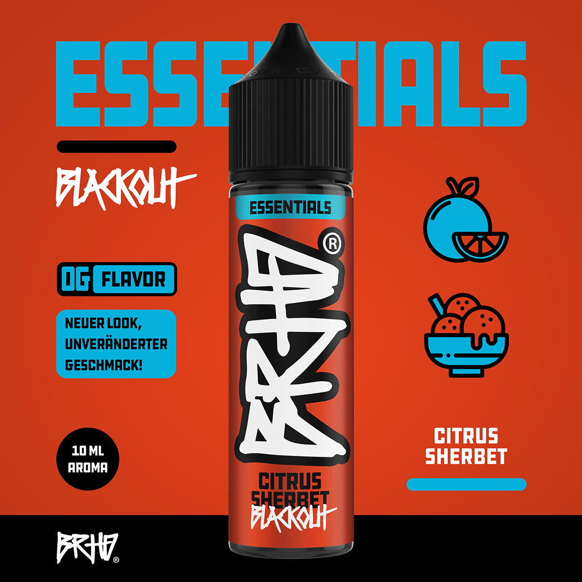 Barehead - BRHD - Citrus Sherbet (Blackout) - 10ml (Longfill)