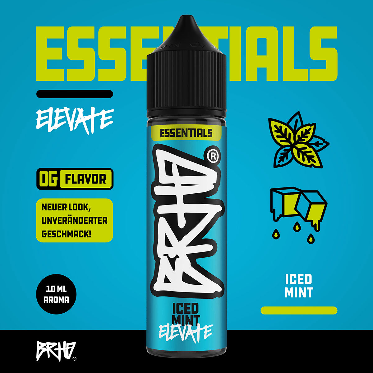 Barehead - BRHD - Iced Mint (Elevate) - 10ml (Longfill)