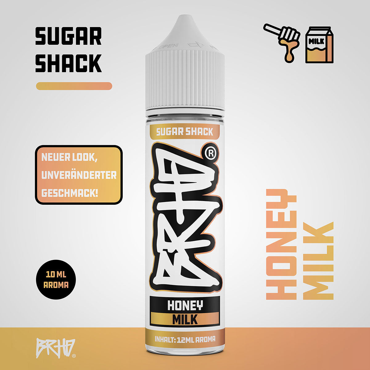 Barehead - BRHD - Sugar Shack - Honey Milk - 12ml (Longfill)