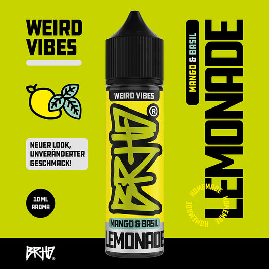 Barehead - BRHD - Mango & Basil Lemonade - 10ml (Longfill)