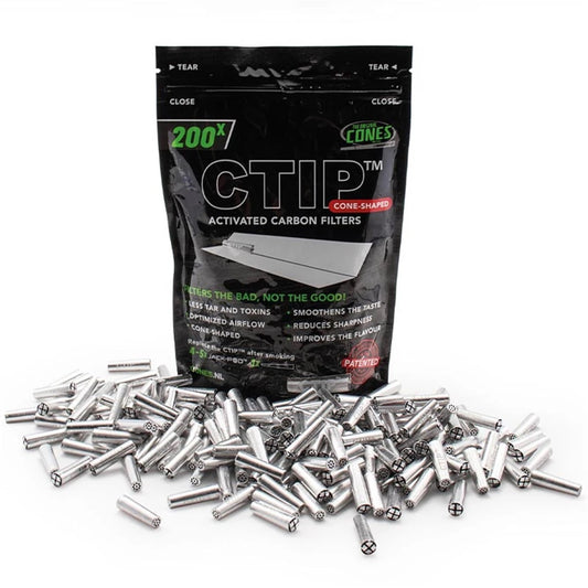 CTIP Aktivkohlefilter konische Filter Ø 6-7 mm (200 Stück)