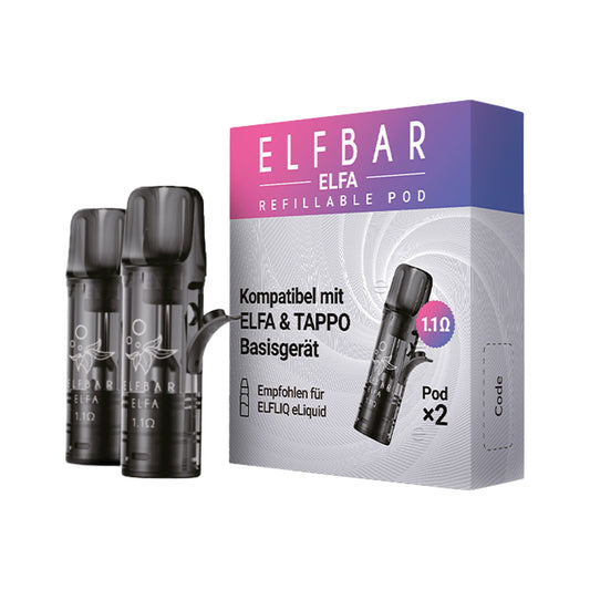 ELF Bar - ELFA - Refillable Pods (MatchBar) - 2 Stück - 1,1 Ohm