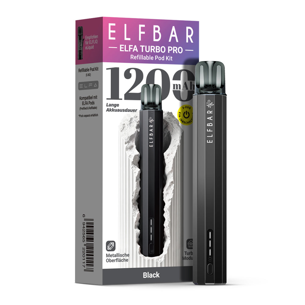 ELF Bar - ELFA Turbo Pro - Refill Pod Kit - Basisgerät mit Pod - 0,8 Ohm