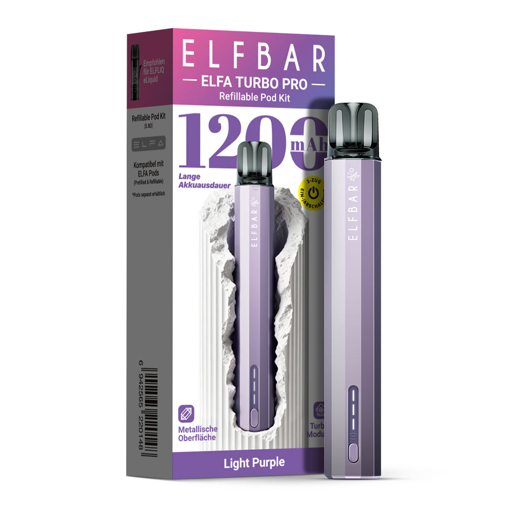 ELF Bar - ELFA Turbo Pro - Refill Pod Kit - Basisgerät mit Pod - 0,8 Ohm