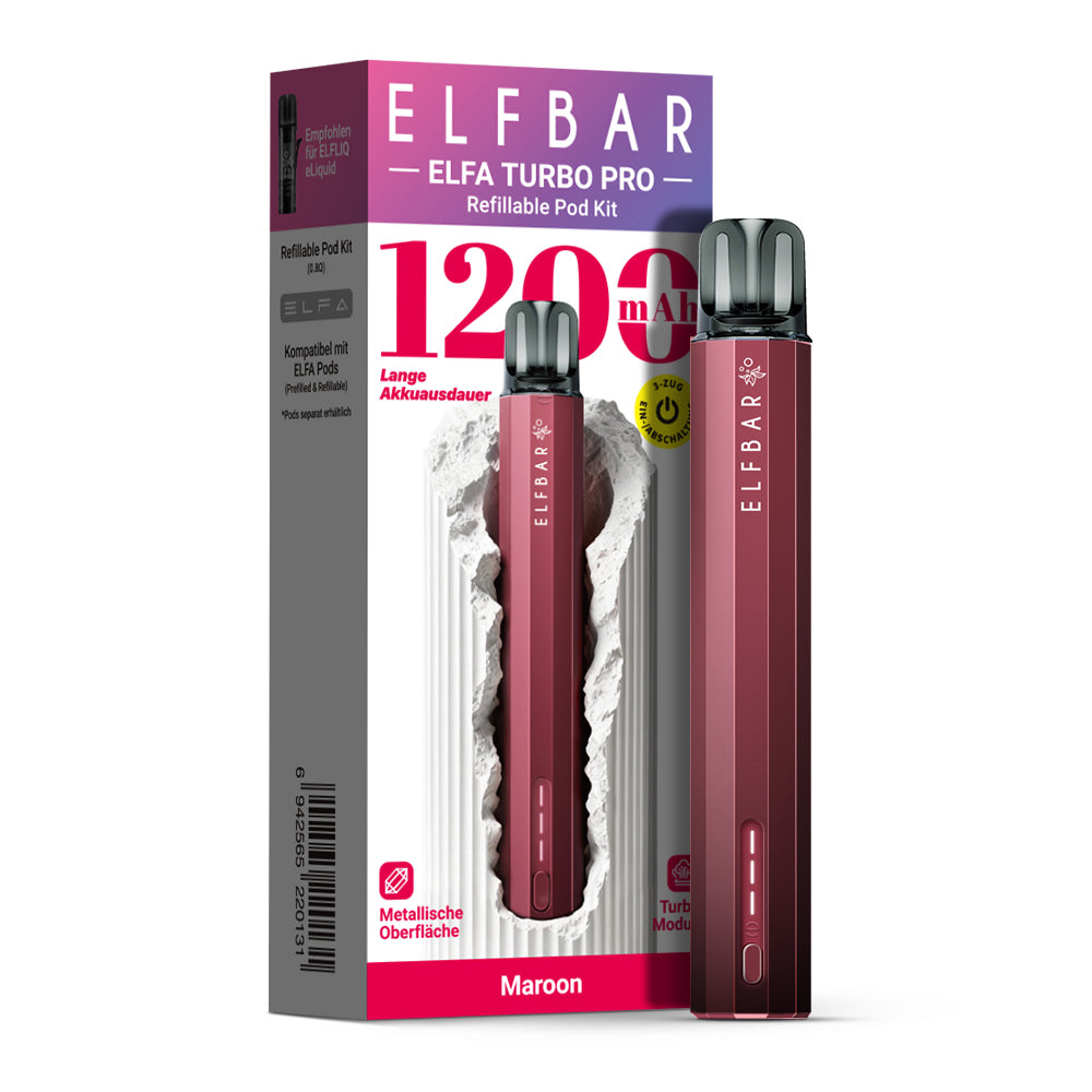 ELF Bar - ELFA Turbo Pro - Refill Pod Kit - Basisgerät mit Pod - 0,8 Ohm