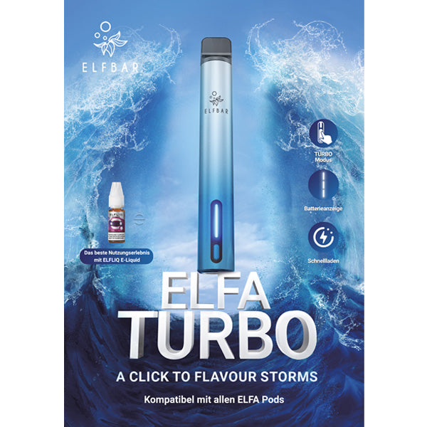 ELF Bar - ELFA Turbo - Refill Pod Kit - Basisgerät mit Pod - 0,8 Ohm