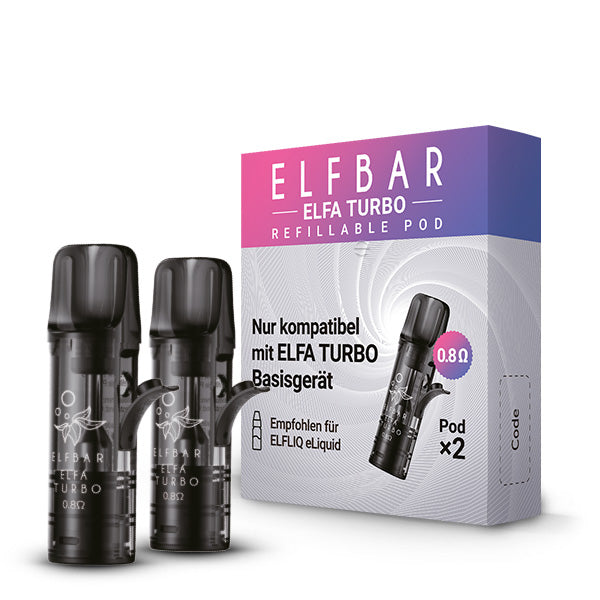 ELF Bar - ELFA Turbo - Refillable Pods (MatchBar) - 2 Stück - 0,8 Ohm