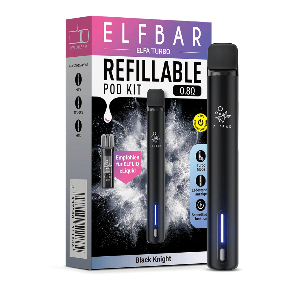 ELF Bar - ELFA Turbo - Refill Pod Kit - Basisgerät mit Pod - 0,8 Ohm