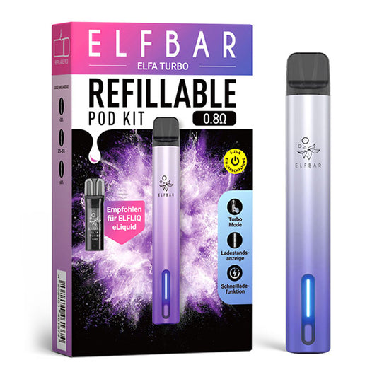 ELF Bar - ELFA Turbo - Aurora Purple - Refill Pod Kit