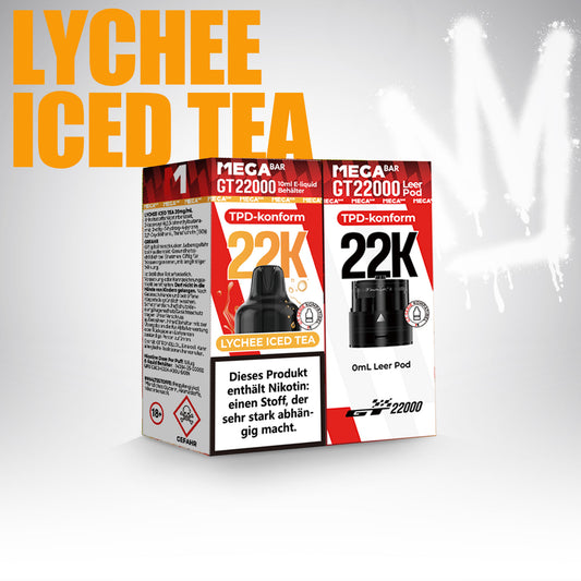 Lychee Iced Tea - Megabar GT 22000 - Pod