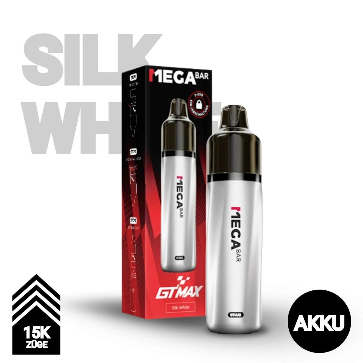 Silk White - MegaBar GT Max - Akku