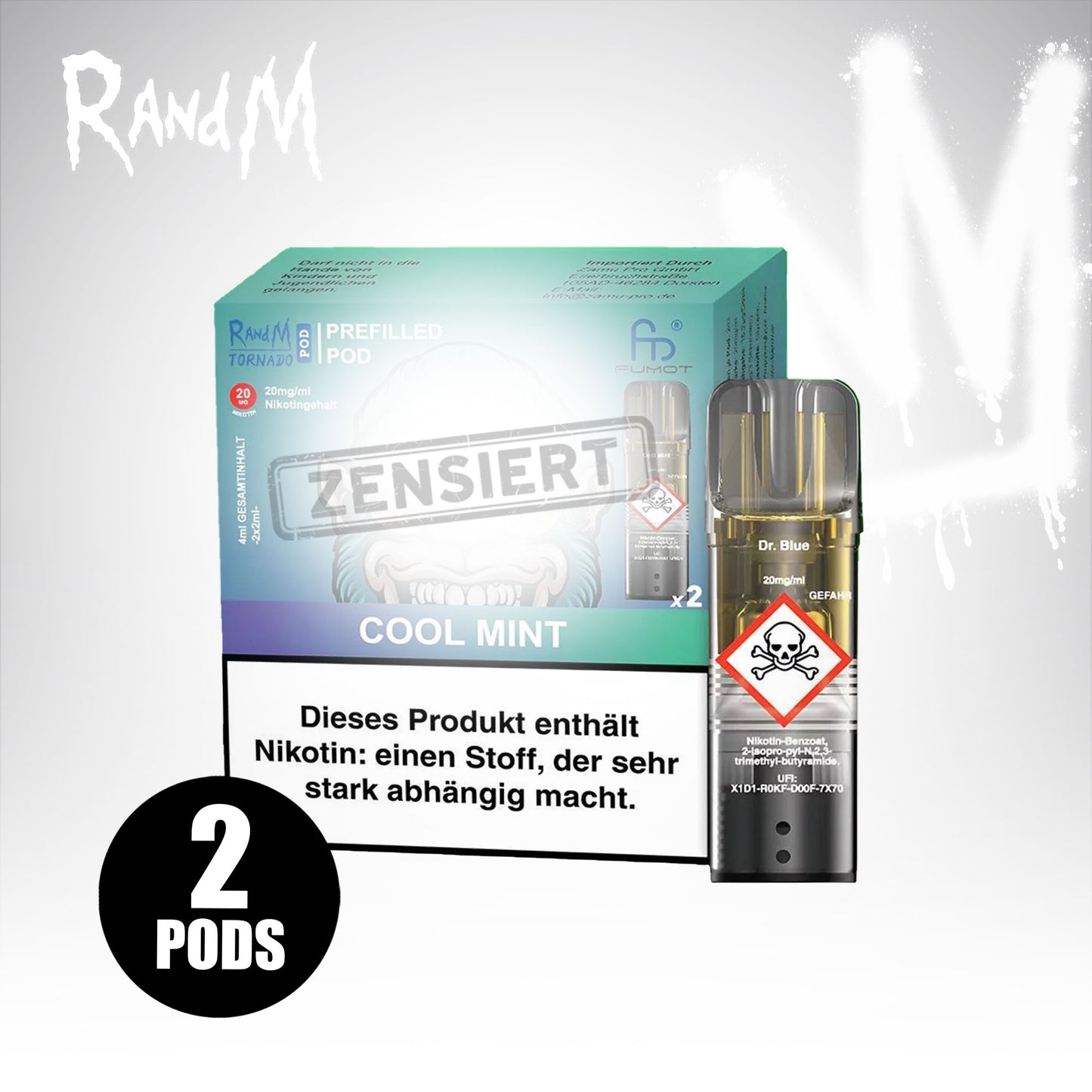Cool Mint - 20mg/ml - Prefilled Pods (MatchBar) (2 Stück)