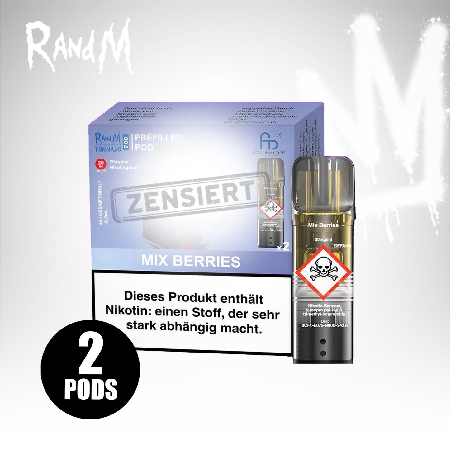 Mix Berries - 20mg/ml - Prefilled Pods (MatchBar) (2 Stück)