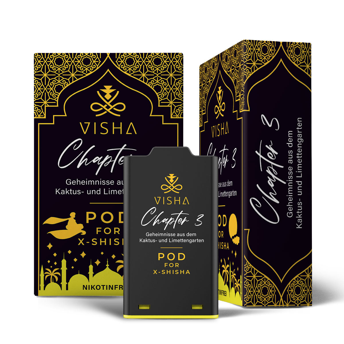 Visha - X-Shisha - Pod - Chapter 3 (0mg/ml - Nikotinfrei)