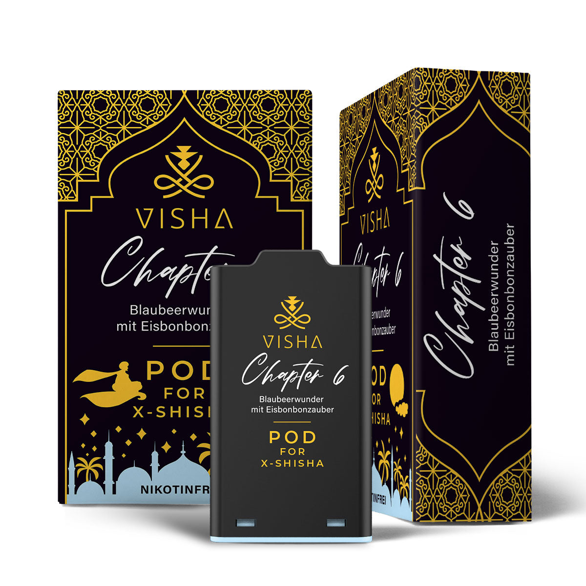 Visha - X-Shisha - Pod - Chapter 6 (0mg/ml - Nikotinfrei)