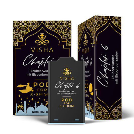 Visha - X-Shisha - Pod - Chapter 6 (0mg/ml - Nikotinfrei)