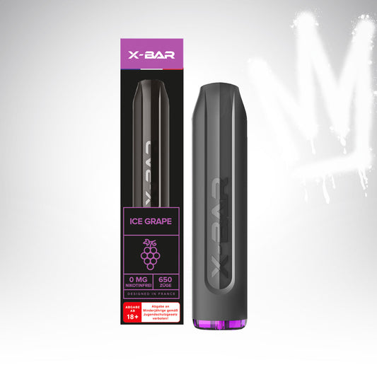 Ice Grape - X-BAR - 0mg