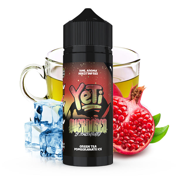 Yeti - Overdosed Green Tea Pomegranate Ice - 10ml Longfill